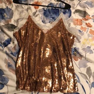 sequin free people top